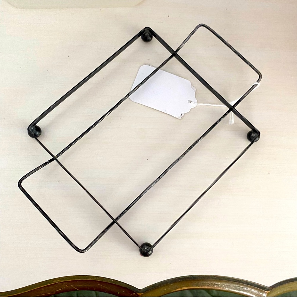 Vintage Metal Serving Tray Holder